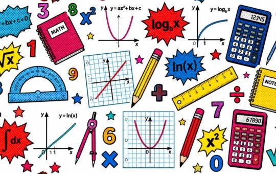 gpt image 2 a seamless tileable vector pattern. subjects quadratic equation graphs parabolas 0